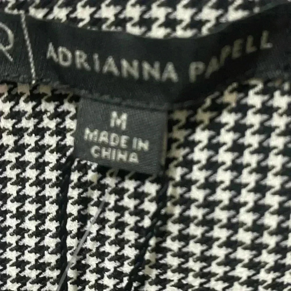 New Adrianna Papell Jacquard Houndstooth Topper Jacket - Picture 5 of 6